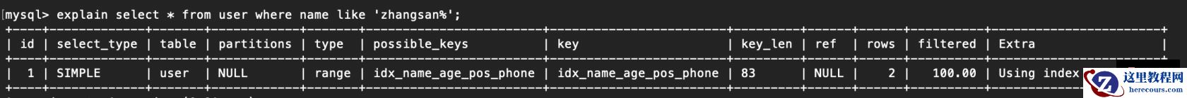 索引失效的情况