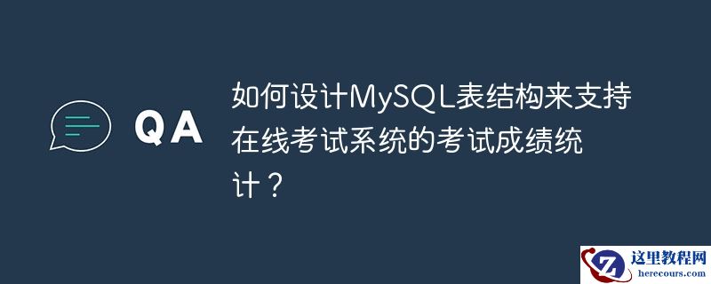 如何设计mysql表结构来支持在线考试系统的考试成绩统计?