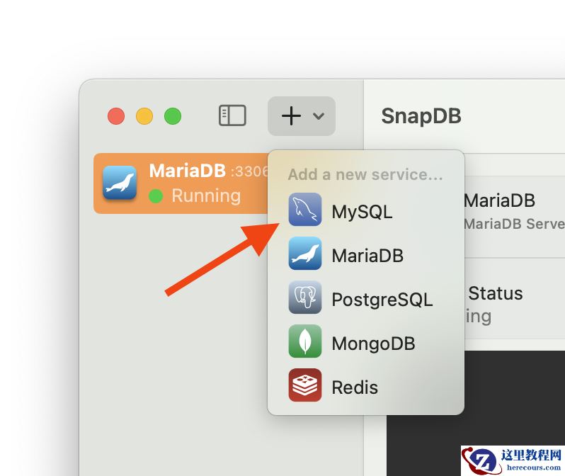 Adding MySQL server in SnapDB