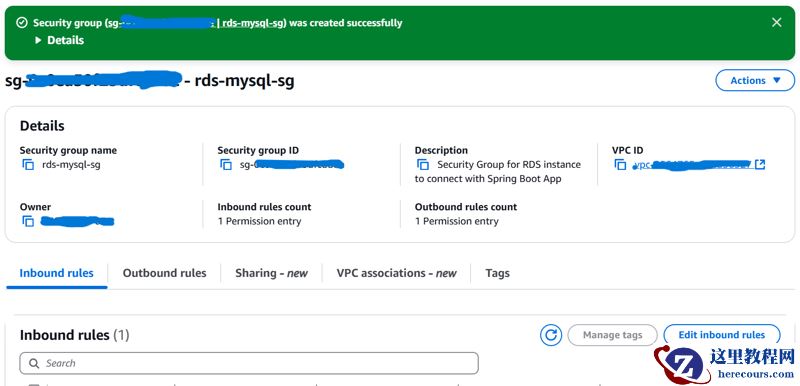 将 AWS RDS 连接到 Spring Boot