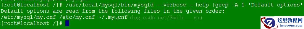Linux怎么安装mysql默认配置文件位置