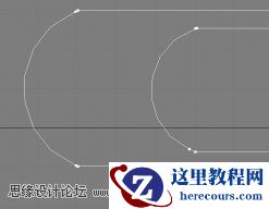 3d max二维线功能制作曲别针教程