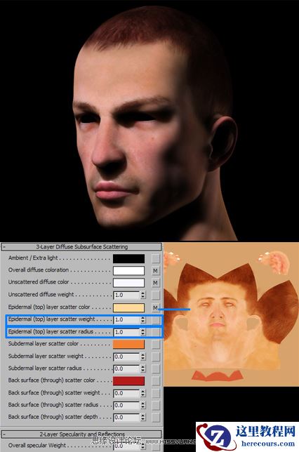 3ds Max的mental ray皮肤3S的经典教程