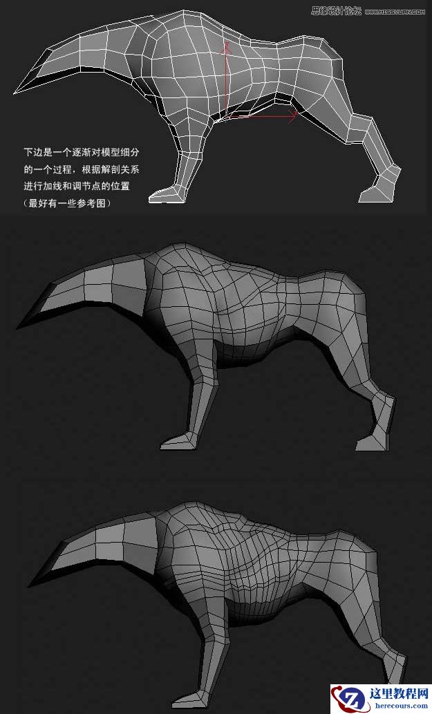 3ds MAX实例教程：多边形建模小狗