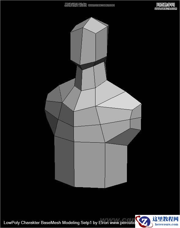 3DMAX建模教程:简单干净的多边形人物建模