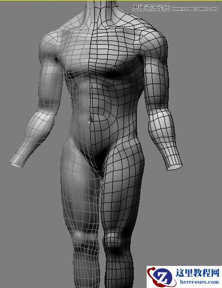3ds max解析人体建模实例教程