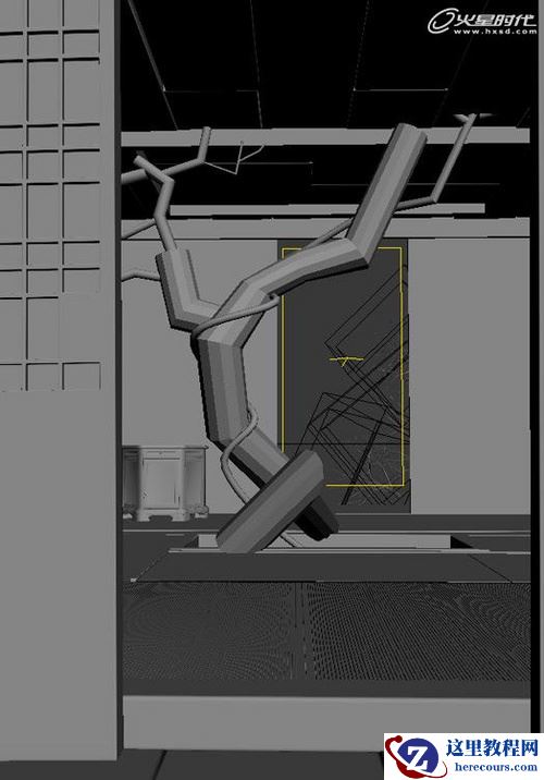 3D MAX教程：树屋室内效果图制作流程解析
