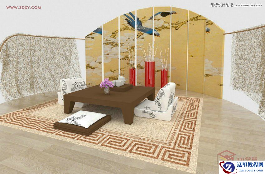 3DMAX详细解析如何给房间内场景图建模