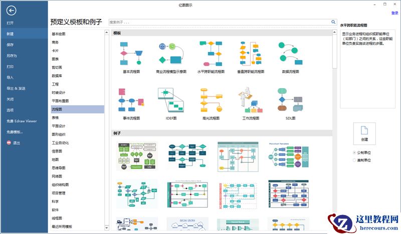 亿图图示绘制生产流程图模板