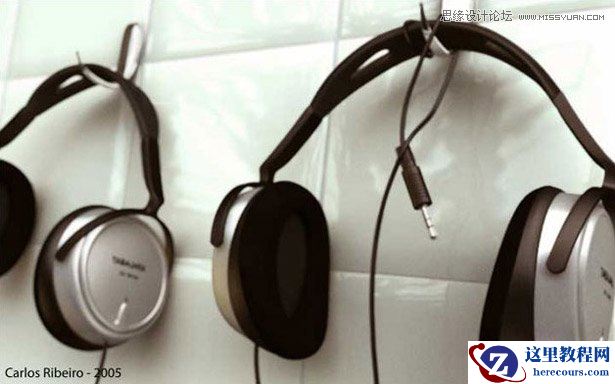 3DSMAX制作逼真的电脑耳机教程