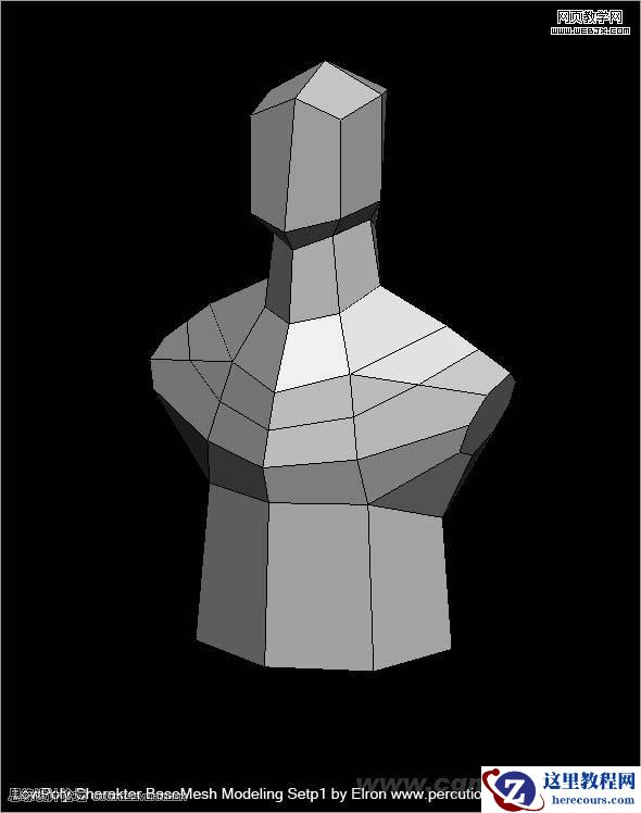 3DMAX建模教程:简单干净的多边形人物建模