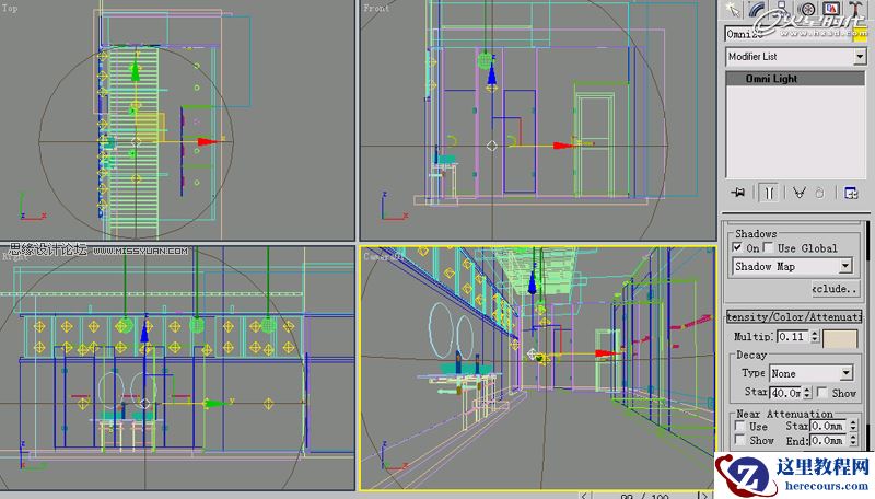 3DMAX基础教程：公共卫生间效果图渲染