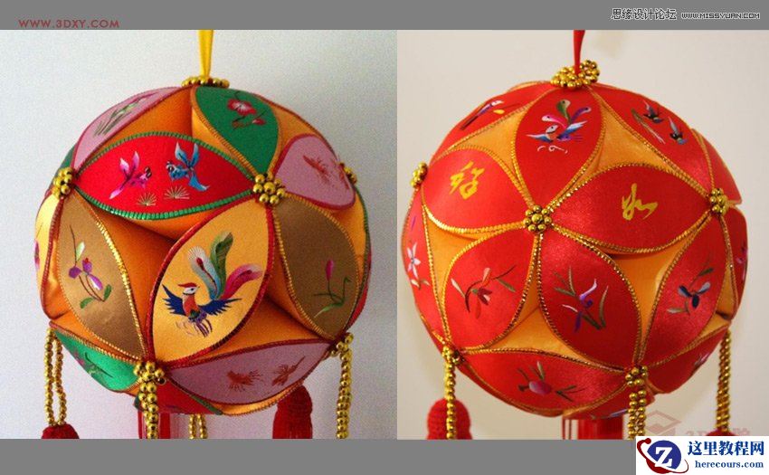 3DMAX制作简单的绣球模型效果图