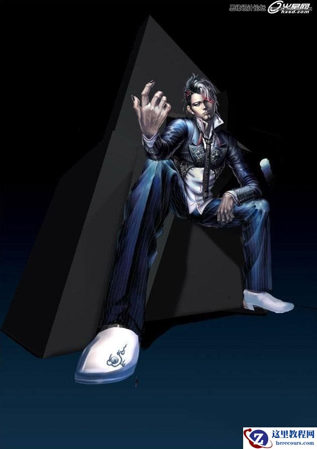 3ds Max绘制中国风的黑魔法师