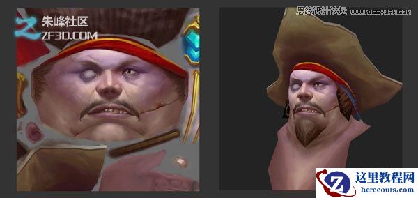 3d制作网游中胖胖的海盗效果图