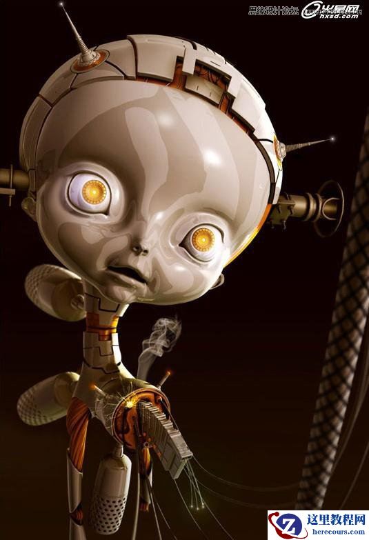 3ds Max制作立体摇滚机器人教程