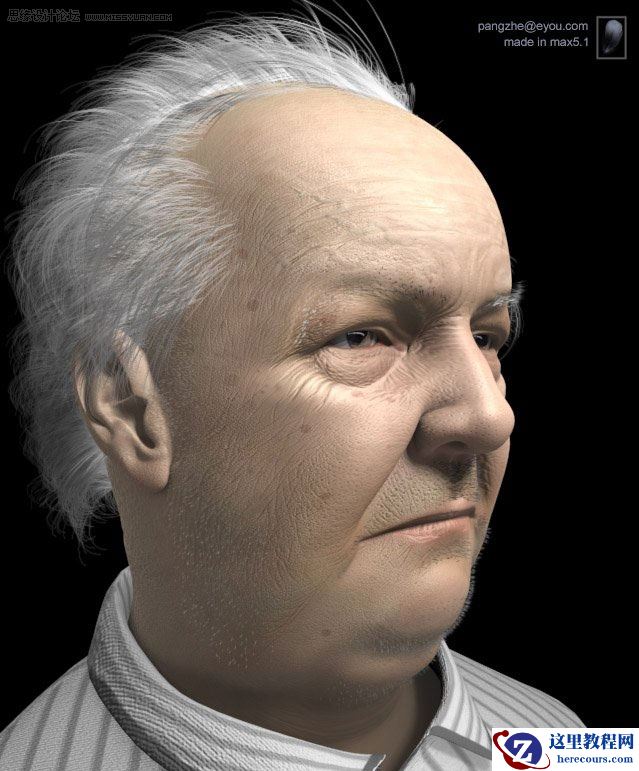 3D MAX实例教程：写实人物角色复杂贴图制作讲解