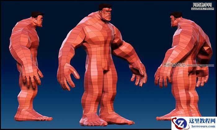 3dsmax实例教程：打造红巨人浩克