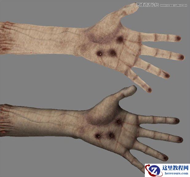 3DMAX制作手拿外星布娃娃的外星人教程