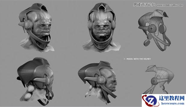 3DMAX制作逼真的外星球人物