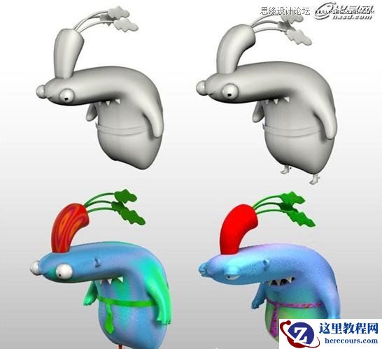 3ds Max制作吓人的外星小怪物