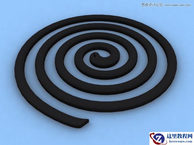 3DS max制作立体感的蚊香实例教程