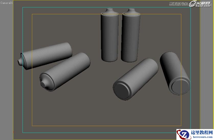 3ds Max使用Blend混合材质制作电池