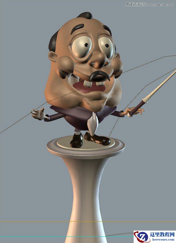 3DMAX制作卡通风格的指挥家教程