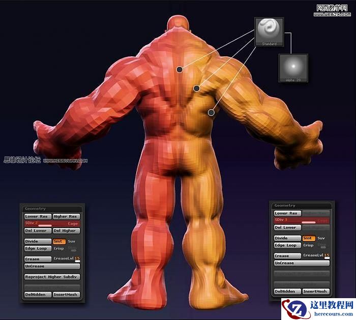 3dsmax实例教程：打造红巨人浩克