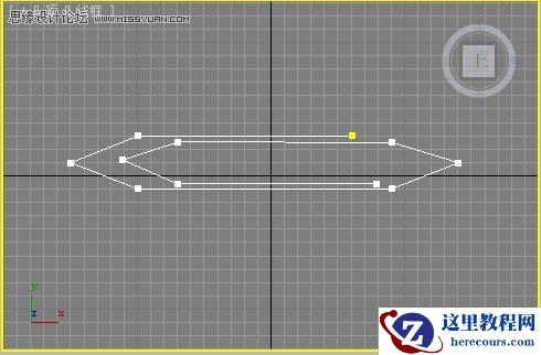 3d max二维线功能制作曲别针教程