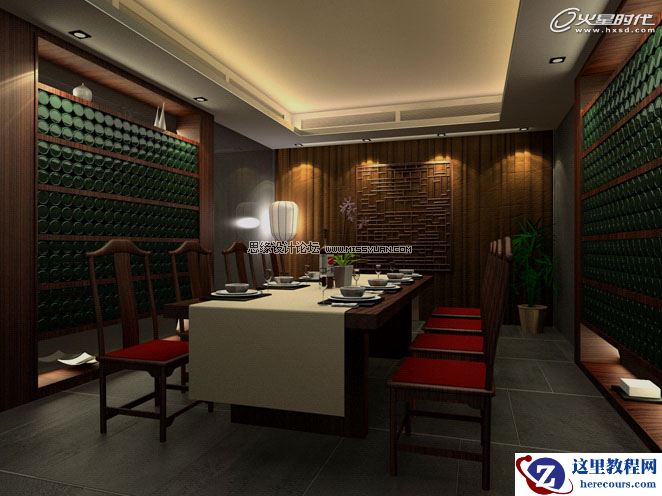 室内教程：室内灯光直型暗藏灯打法