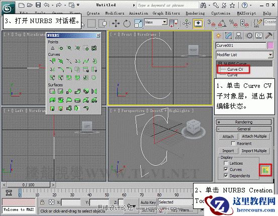 3D MAX使用NURBS方法给贪吃虫建模
