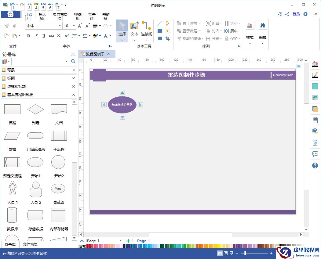用亿图画流程图