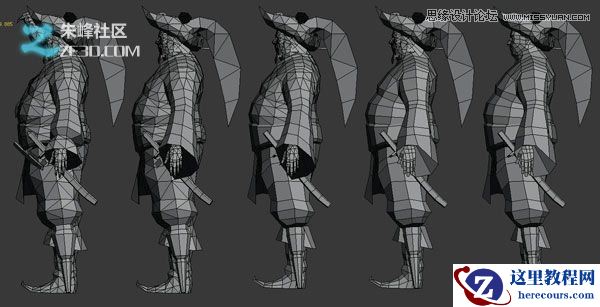 3d制作网游中胖胖的海盗效果图