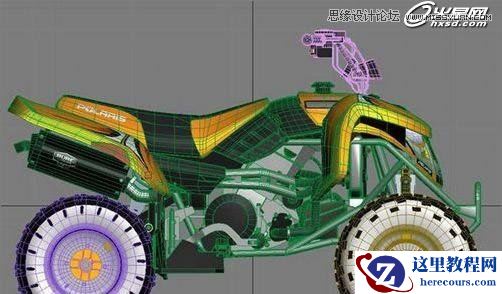 3ds Max制作四轮摩托车实例教程