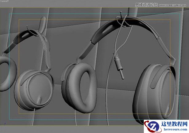 3DSMAX制作逼真的电脑耳机教程