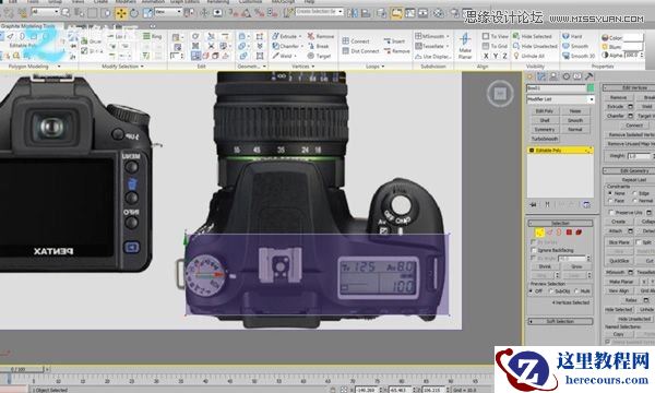 3dsmax制作数码单反照相机建模教程