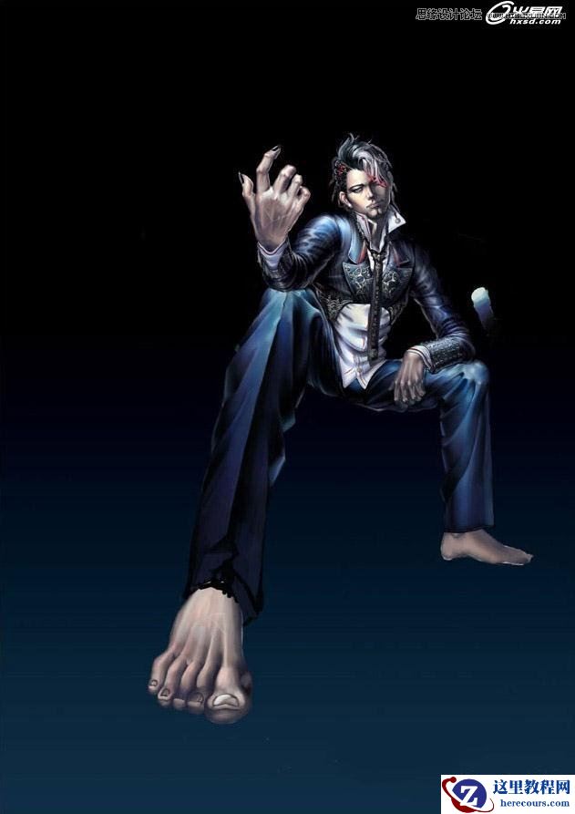 3ds Max绘制中国风的黑魔法师