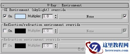 3Dmax渲染教程：VRay中的天光与环境初级分析