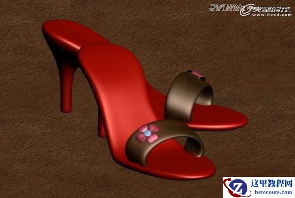 3ds Max教程：制作精美可爱的高跟鞋