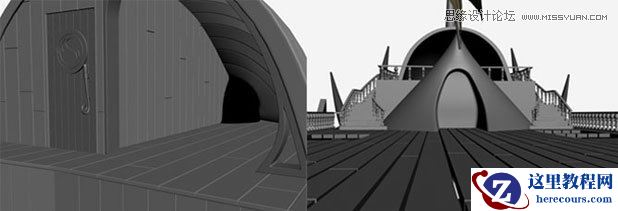 3DMAX制作在大海中航行的帆船