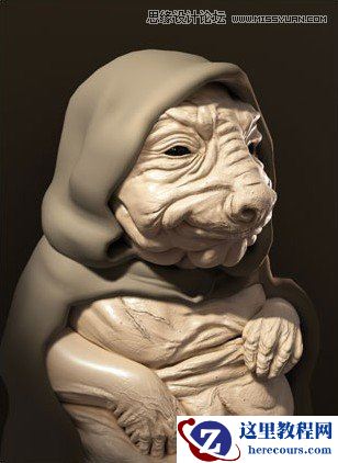 3DMAX制作身穿盔甲的外星人教程