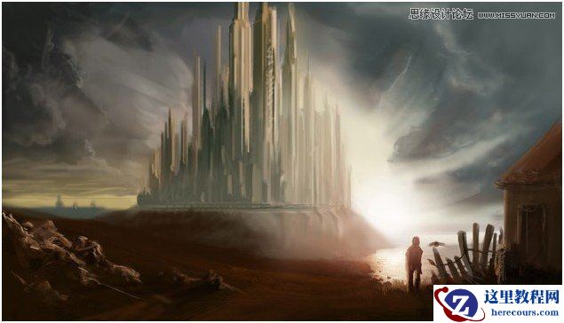 3Dx Max制作月光下的城堡CG场景教程