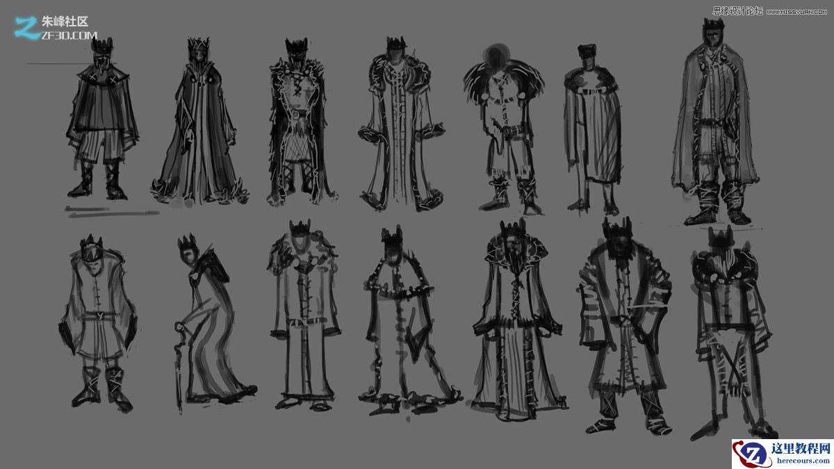 3dmax制作欧洲风格的老国王教程