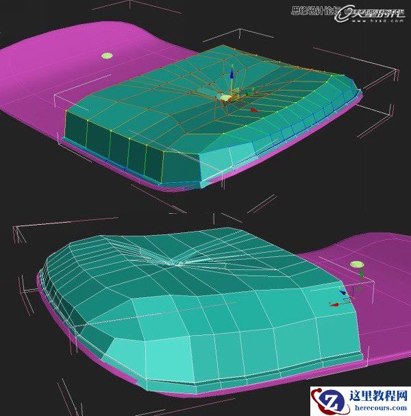 3dsMax制作埃姆斯时尚休闲椅的垫腿椅