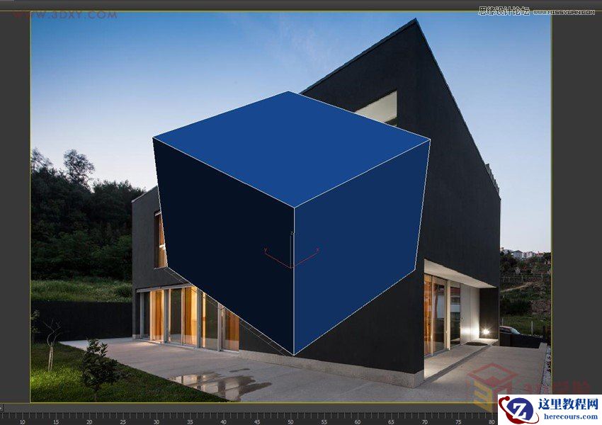 3DMAX巧用透视匹配给照片建模