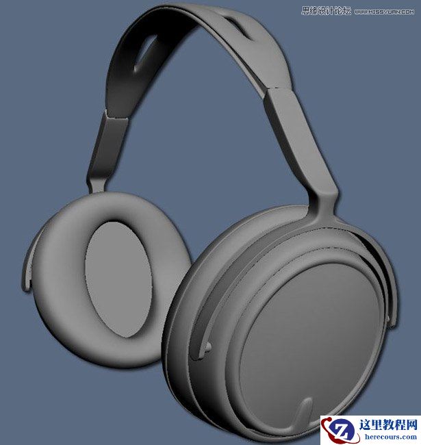 3DSMAX制作逼真的电脑耳机教程