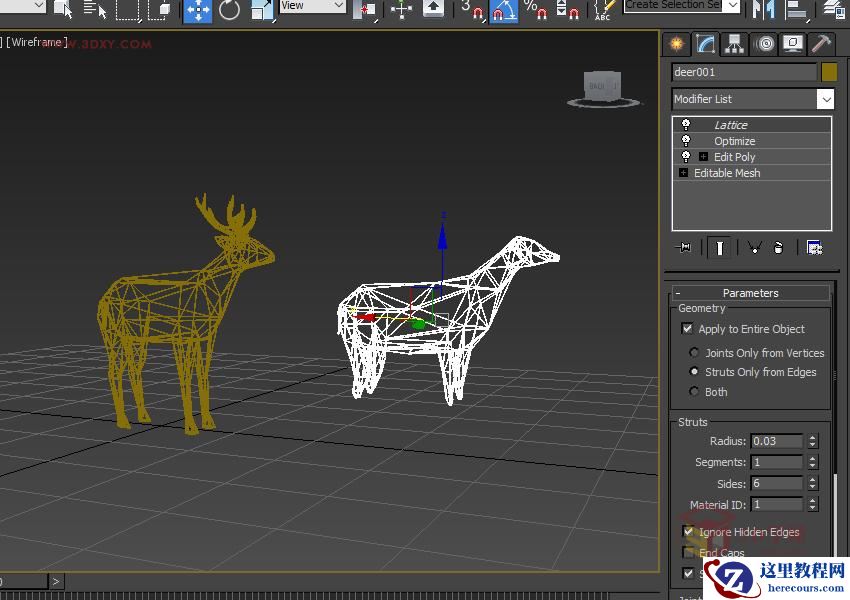 3ds Max快速打造网格特效的麋鹿效果