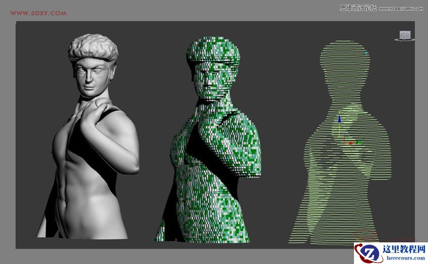 3ds MAX制作抽象的BOX物体和人像建模