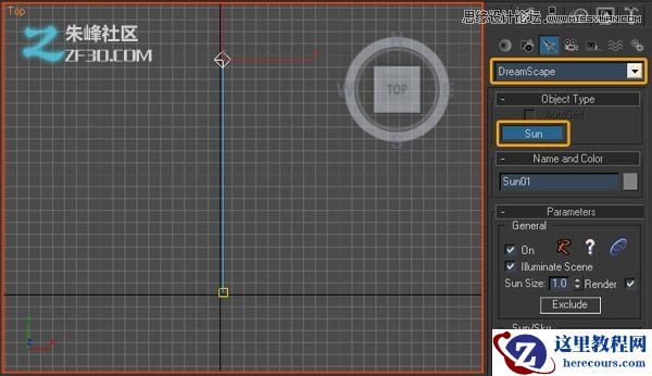 3dmax创建一个美丽的日落场景教程